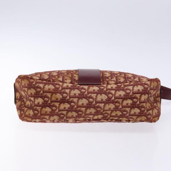 DIOR Trotter Canvas Shoulder Bag Red Gold - Picture 9 of 12
